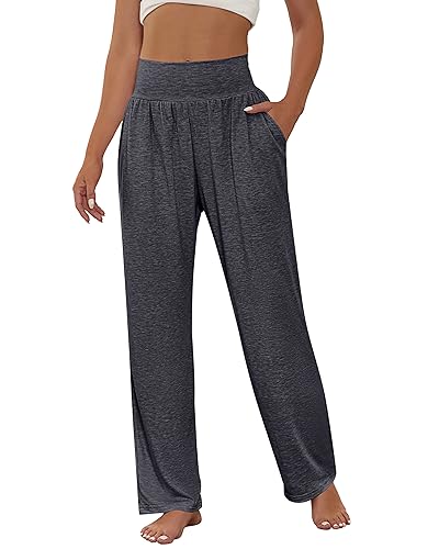 Neer 3 Pcs Women's Wide Leg Yoga Pant Comfy Loose Sweatpants High Waist Lounge Casual Athletic Pant Workout Joggers Pant