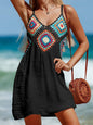 Cutout V-Neck Cover-Up Dress